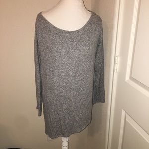Gibson asymmetrical fleece top